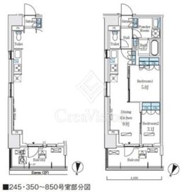 ロイヤルパークス赤羽ノース 736 間取り図