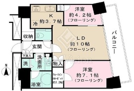 M.M.TOWERS FORESIS (エムエムタワーズフォレシス) 6階 間取り図