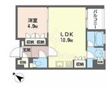 プライムメゾン銀座イースト 1009 間取り図
