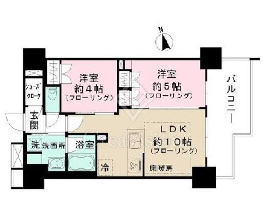 サンクレイドル浅草Ⅲ 8階 間取り図