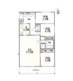 ウェルスクエア碑文谷 109 間取り図