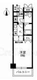 レジディア上野御徒町 1508 間取り図