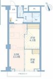 秀和高輪レジデンス 6階 間取り図
