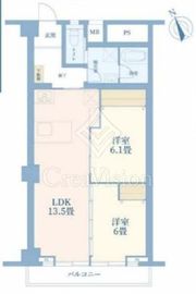秀和高輪レジデンス 6階 間取り図
