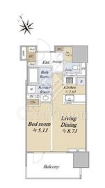 グランドヒルズ恵比寿 7階 間取り図