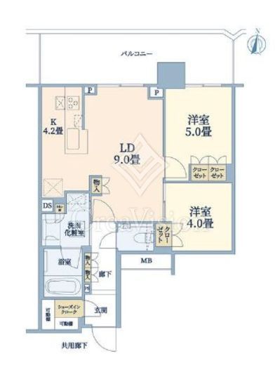 プラウドタワー亀戸クロス 19階 間取り図