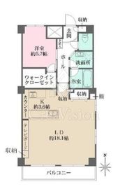 藤和ハイタウン新宿 7階 間取り図