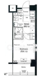 プラウドフラット鶴見Ⅱ 607 間取り図
