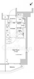 プラウドフラット登戸 801 間取り図