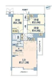 プレミスト津田山 5階 間取り図