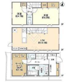 リムテラス高輪 101 間取り図