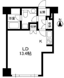 麻布十番ハイツ 203 間取り図