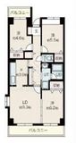 目黒本町マンション 706 間取り図