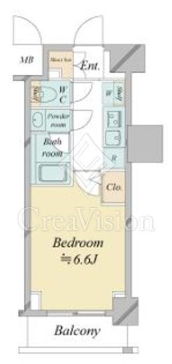 ドゥーエ新横浜 503 間取り図