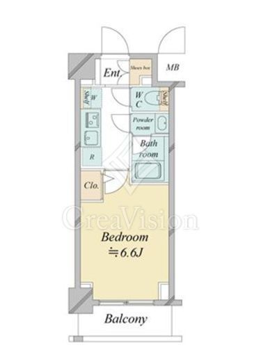 ドゥーエ新横浜 509 間取り図