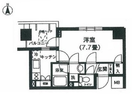 K's新中野 708 間取り図