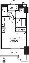 シャルムコート新宿ステーションパレス 12階 間取り図