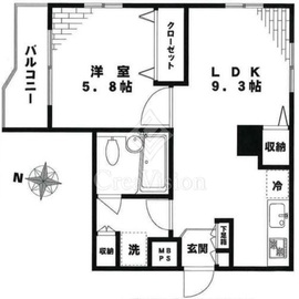 グランドハイツ落合 2階 間取り図