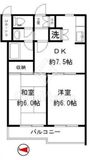 ライオンズマンション新宿原町 3階 間取り図