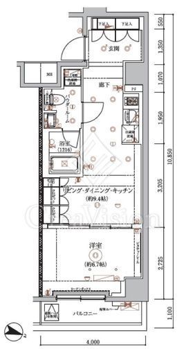 ARCOBALENO HASUNEⅡ (アルコバレーノ蓮根Ⅱ) 7階 間取り図
