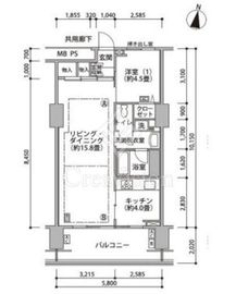 東雲キャナルコートCODAN 17-415 間取り図