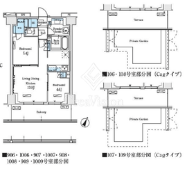 ロイヤルパークス赤羽ノース 1006 間取り図