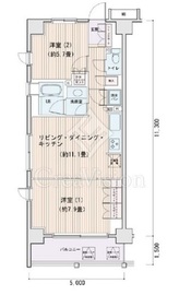 エスティメゾン豊洲レジデンス E532 間取り図