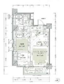 ピアース神楽坂テラス 2階 間取り図
