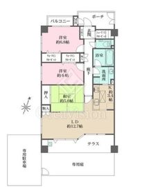 センチュリーハイツ西馬込 1階 間取り図