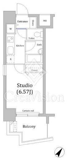 クレアシオン六本木 7階 間取り図