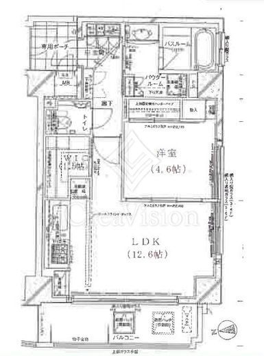 スタジオエアー白金 5階 間取り図