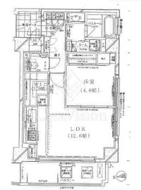 スタジオエアー白金 5階 間取り図