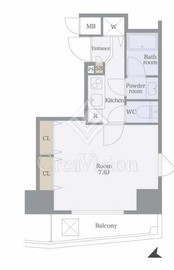 パレステュディオ五反田 7階 間取り図