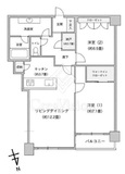 白金ザ・スカイ 37階 間取り図