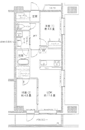 プライムアーバン豊洲 813 間取り図