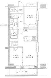 プライムアーバン豊洲 813 間取り図