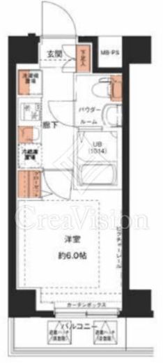 エストゥルース横浜吉野町Ⅱ 306 間取り図