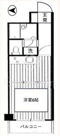 ダイアパレス新宿一丁目 8階 間取り図