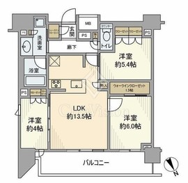 リビオ蒲田ザ・ゲート 12階 間取り図