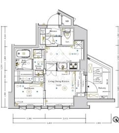 アクサス目白アジールコート 5階 間取り図