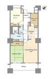 晴海アーバンプラザ 1109 間取り図