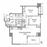 エミリブ鷺ノ宮 805 間取り図