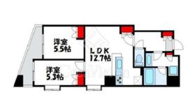 クオリア恵比寿ウエスト 7階 間取り図