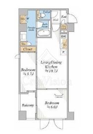 プレミアムフラット横濱紅葉坂 301 間取り図