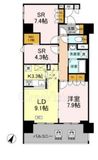 リーラ横浜川和町 801 間取り図
