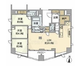 パークハウス本郷三丁目アーバンス 8階 間取り図