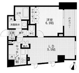 エスティメゾン哲学堂 606 間取り図