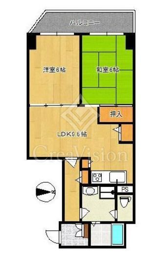ライオンズマンション吾妻橋 4階 間取り図