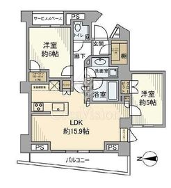 パークホームズ世田谷豪徳寺翠景邸 3階 間取り図