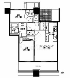 パークタワー横浜ステーションプレミア 28階 間取り図